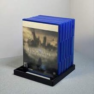 8-Slot CD/DVD/Game Disc Storage Rack, Holder For Game Discs, Records, CDs, Gaming Cards, Console Acc