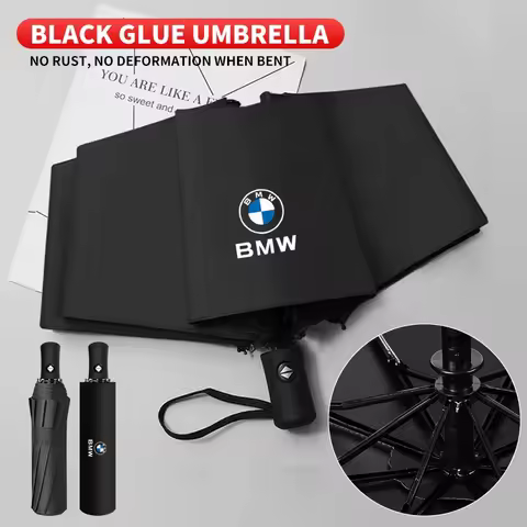 Car Logo Fully Automatic Folding Umbrella Anti-UV Accessories For BMW X1 X2 X3 X5 X4 X6 X7 G30 G20 G