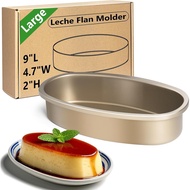 Kevenal Large Llanera Leche Flan Molder (9" L x 4.7" W x 2" H), Acuan Leche Flan Tradisional Filipin