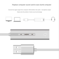 USB External Sound Card USB3.0 To 3.5Mm Jack Audio Microphone Headphone Adapter for PC Laptop Sound Card