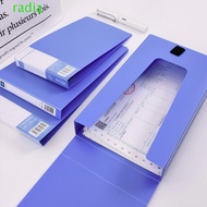 RADIANTZAP Clipboard File Box Case Test Paper A4/A5/A6/B6 File Organizer Student Stationery Finance 