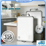 304 316 stainless steel cutting board antibacterial cutting board double-sided cutting board cutting