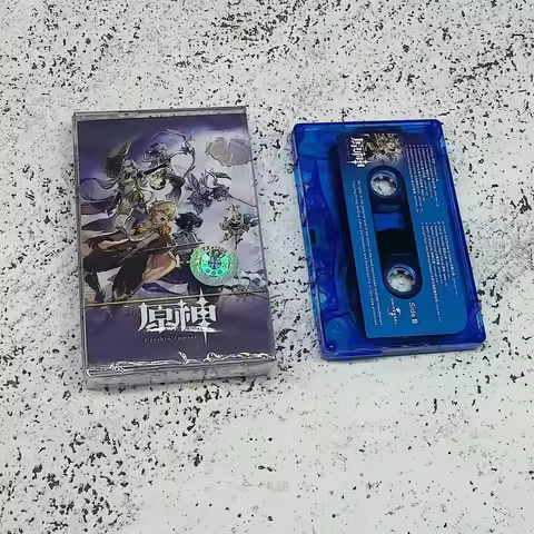 Game Genshin Impact Music Tape Razor Jean Gunnhildr Paimon Cosplay Anime Soundtracks Box Cassettes W
