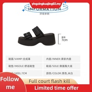 NYC Kasut Perempuan Casey Slip-On  Wedges Sandal -N72413-TF02SV-52-BEIGE