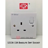 UMS BAKELITE 13A SOCKET OUTLET 1213A