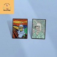 XHjewelryadd Cartoon Anime Futurama Brooch Funny Comedy Animation Pin Lapel Badges Metal Pins Jewelr
