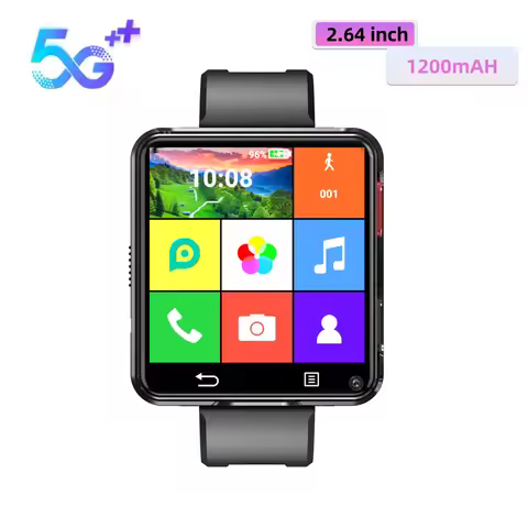 Smartwatch 4G Android With 2.64 inch Large Screen Play Store 500W Dual Camera Game Watch Video 4G Ca