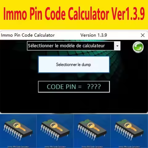 Immo PIN Code Calculator 1.3.9 software decode pin code on multiple PSA ecu by dump for Psa Opel for
