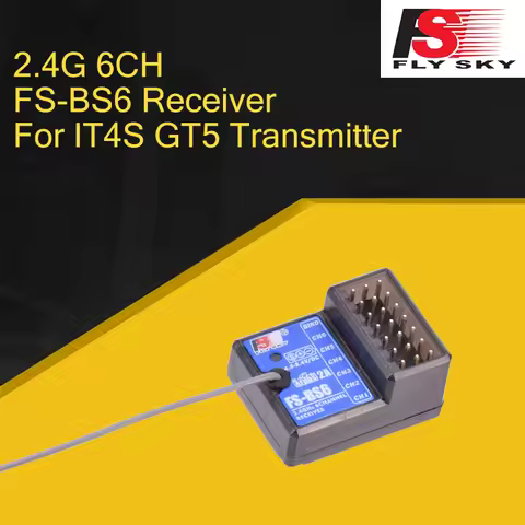 Flysky FS-BS4 BS3 BS6 2.4G 3CH 4CH 6CH Receiver with Gyro Stabilization for Flysky FS-IT4S IT4 FS-GT