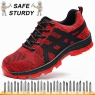 SAFE STURDY Safety Shoes Safety Boots Safety Shoes For Men Sport Jogger Hot Indestructible Safety Shoes Mens Steel Toe Covers Working Shoes Breathable Summer Tooling Boots Protect Footwear
