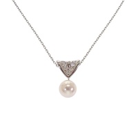 MIKIMOTO  Necklace K18 white gold/Akoya Pearl Women
