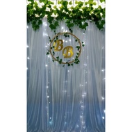 Paket Backdrop F Dekorasi Lamaran Aqiqah Akad Sederhana/ Photobooth