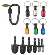 6Pcs Bits Set HVAC Tools Swaging Tool HVAC Copper Pipe Expander Tool with 6Pcs Bit Holder Key Chain