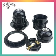 JIHENGS Black Period Style Screw E27 Light Bulb Lamp Holder Pendant Socket New