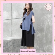 Korean style women's fashion vest shirt bkk4477