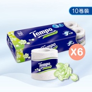 Tempo - [6條優惠裝] 三層印花茉莉花香衛生紙 #廁紙#Tissue#紙巾#卷紙#香味#花香