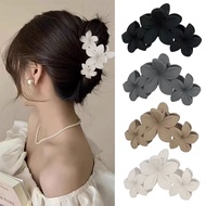 【B.two.】Frosted Three Flower Hair Clip Female Temperament Flower Hair Clip B2