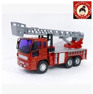 Small fire truck ladder truck can lift childrens toy car