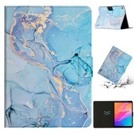 全城熱賣 - 適用於華為 MatePad T8 大理石圖案平板皮套（藍色）