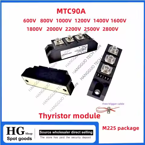MTC90A1600V thyristor module MTC90-16 90Amp 600V 800V 1000V 1200V 1400V 1800V 2000V 2800V High-power