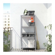 IKE4 HYLLIS 4 TIER AND 3 TIER SHELVING UNIT RACK | COVER TRANSPARENT