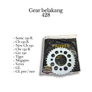 GEAR GER REAR GEAR GL PRO GL100 mega pro mega pro new tiger tiger new tiger revo verza cbr150 cb150r