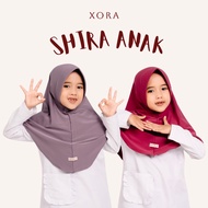 (Xora) Shira Children's Hijab - Children's Instant Hijab | SCHOOL VEIL Tudung Budak Perempuan Tudung