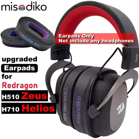 misodiko Upgraded Earpads Replacement for Redragon H510 Zeus / H710 Helios Gaming Headset
