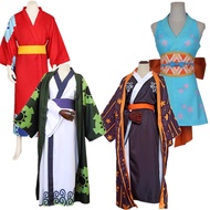 One Piece Cosplay Kimono Wano Country Nami/Luffy/Sauron Costume Halloween Costume