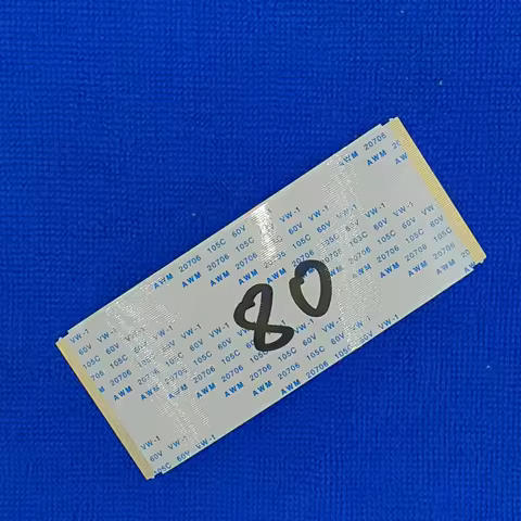 80Pin w/ Hook AWM 20706 / 20861 105C 60V VW-1 FFC Ribbon Cable 80P 80P 80P