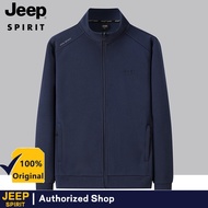 เสื้อสเวตเตอร์ JEEP SPIRIT ผ้าฝ้ายลำลองเสื้อกันหนาวคอเต่าผู้ชายขนาดใหญ่เสื้อกันหนาวไหมพรม