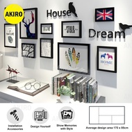 AKIRO Premium Wooden Wall 10 Photo Frame Decor House Office Restaurant Airbnb DREAM