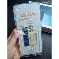 Clear card case samsung a07 4g a07 5g a16 a06 4g a06 5g card slot clear case