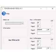 (WIN) Toyota 4D Key Tool - Immo Repair & Key Generation v1.1