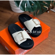 (Wide fit goes backwards 1 size) Cross-strap sandals (Large buckle), 3cm high sole, straps have sewn