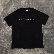 Original BLACK AUTHENTIC FONT VETEMENTS TSHIRT T-Shirt