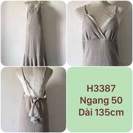 H3387 long strap dress for parties and street walking