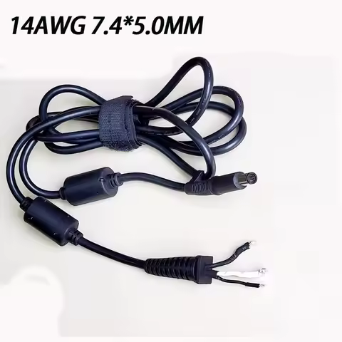 DC7.4*5.0mm 14AWG 3Wire 16A For HP/Dell DC input output Power Cord Charging adapter DC DIY repair Wi