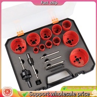Fast ship-19 Pcs M42 Bi-Metal Hole Saw Kit 19-68mm for Metal Drilling Tube Drilling