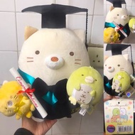 全新正版有牌角落生物 貓咪 貓畢業公仔