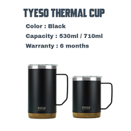 Tyeso Thermal Insulated Cup With Handle Grip And Cover 530ml/710ml Insulated Flask Vacuum Tyeso Tumb