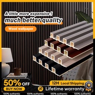 Fluted Wall Panel WPC Wall Panel 1.45 Meter 6pcs Wood Strip Slat Wall Decoration