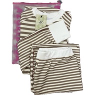 New Azuredzua Airport Outfit Knitwear Set in Light Brown