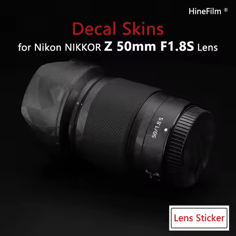 Hinefilm Skin for NiKKOR Z 50 1.8 S Lens Premium Decal Skin for Nikon Z 50mm f/1.8 S Lens Protector 