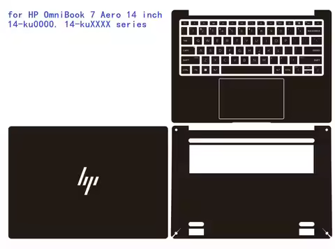 Pre Cut Laptop Vinyl Decal Cover Sticker Skin Protector for HP OmniBook 7 Aero 14 inch Laptop AI PC 