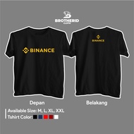 Binance BNB Coin T-shirt, Cryptocurrency Trader Trading Investment Distro Combed 30s Shirt