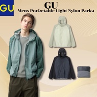 GU Japan Mens Pocketable Light Nylon Parka Packable Windbreaker Travel Jacket