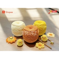 GLOSSY POLY KNITTING YARN CHOOSE COLOR YELLOW SERIES POLYESTER KNITTING YARN KNITTING YARN/S KNITTIN