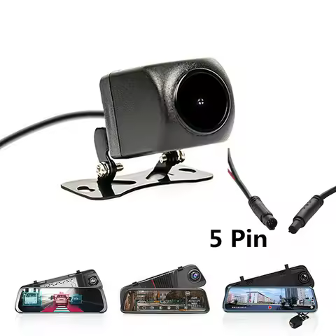 5Pin Car Mounted AHD720P Car DVR Rear View Camera 170° Motor Vehicle Mirror Dash Cam DVR Rear View C