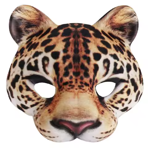 Leopard Mask Party Mask Dress Up Leopard Cosplay Mask Halloween Funny Mask Carniva Mask Halloween Ha